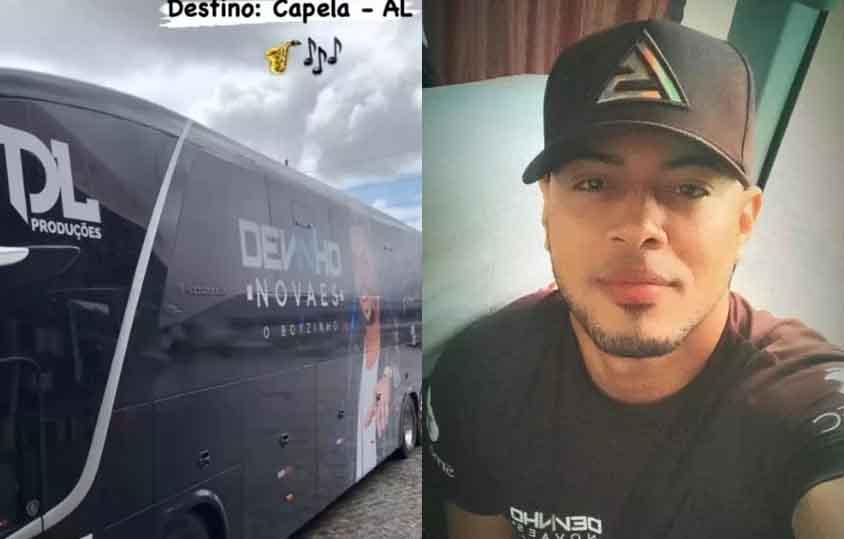 ÔNIBUS DO CANTOR DEVINHO NOVAES TOMBA EM ACIDENTE E MATA SAXOFONISTA DA BANDA