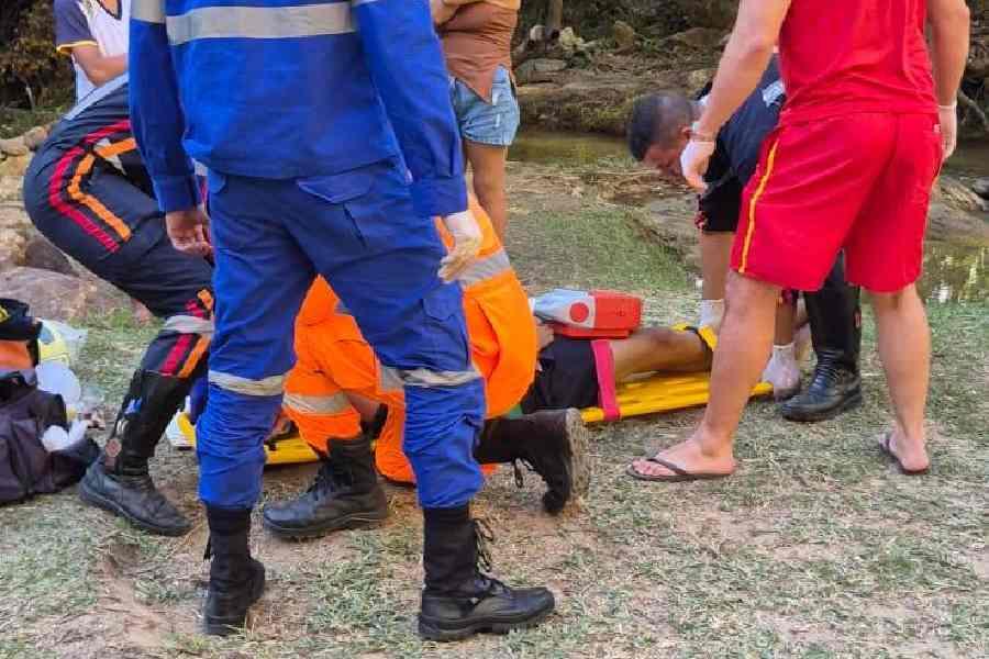 Mato Verde: Bombeiros atendem ocorrência de afogamento de adolescente em cachoeira